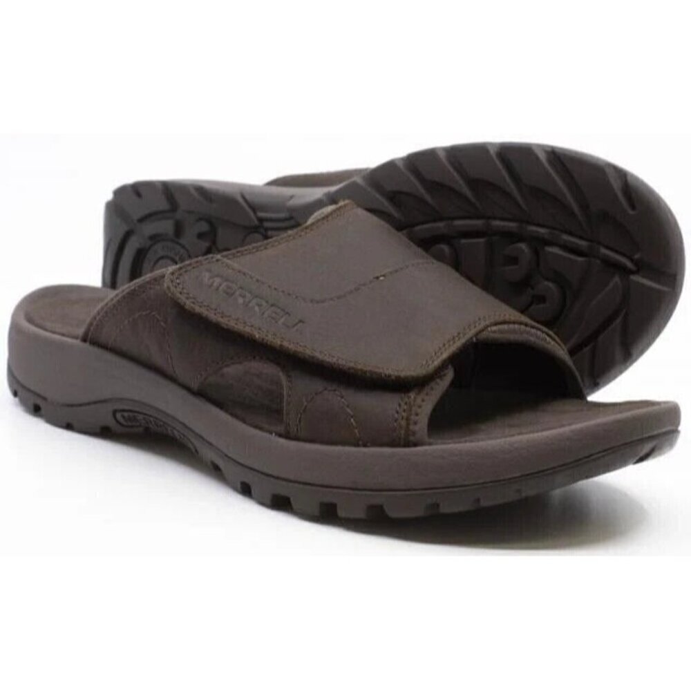 Merrell NEW brown Mens slides Sandals Size 8&9 - Mismatch FLAW